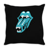 rolling alien Throw Pillow