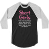 Short Girls God Only Lets Things Grow Up 3/4 Sleeve Shirt