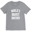 world`s okayest brother V-Neck Tee