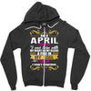 i am a april women Zipper Hoodie