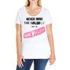 never mind the bulldogs Ladies Curvy T-Shirt