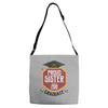 proud sister of a 2018 graduate Adjustable Strap Totes