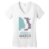 women's march 2017 on washington Women's V-Neck T-Shirt