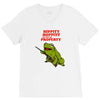 hippity hoppity get off my property V-Neck Tee