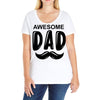 awsome dad Ladies Curvy T-Shirt