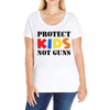 protect kids not guns Ladies Curvy T-Shirt