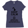 keep calm and be supercalifragilisticexpialidocious t shirt mary poppi Ladies Fitted T-Shirt