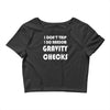 gravity check Crop Top