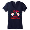 This Girl Loves Christmas Women's V-Neck T-Shirt