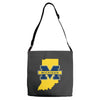 indiana for michigan Adjustable Strap Totes