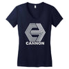 cannon films classic retro movie studio Women's V-Neck T-Shirt