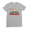colifornia republic parody pugfornia republic Ladies Fitted T-Shirt