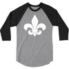 fleur de lis sticker vinyl 3/4 Sleeve Shirt
