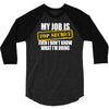 my job is top secret 3/4 Sleeve Shirt