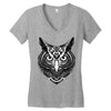 owl ornate Women's V-Neck T-Shirt