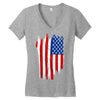 sa distress flag cool american Women's V-Neck T-Shirt