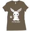 too early (black) Ladies Fitted T-Shirt