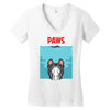 paws Women's V-Neck T-Shirt
