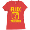 back to the future inspired flux capacitor delorean movie Ladies Fitted T-Shirt