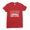 commassavenavy Ladies Fitted T-Shirt