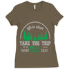 life is short take the trip buy the shoe Ladies Fitted T-Shirt