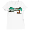 save the trees Ladies Fitted T-Shirt