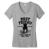 Best Friend Pİtbull Women's V-Neck T-Shirt