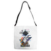 who loves golden retriever Adjustable Strap Totes