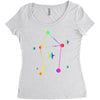 libra rainbow sign Women's Triblend Scoop T-shirt