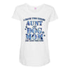 i have two tıtles aunt and dogmom an i rock them both flowers Maternity Scoop Neck T-shirt