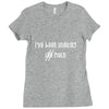Thinking Too Much (f98) Ladies Fitted T-Shirt