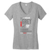 I Wear Grey For My Grand Daughter (Brain Cancer Awareness) Women's V-Neck T-Shirt