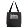 blessed grandma with flower white color Tote Bags