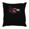 red doc marten skinhead boots, ideal birthday present or gift Throw Pillow