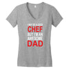 awesome chef dad Women's V-Neck T-Shirt