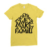 together we make a family Ladies Fitted T-Shirt