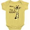 moo, i'm a goat Baby Onesie