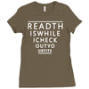 read this while i check out your tis Ladies Fitted T-Shirt