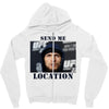 send me location khabib Zipper Hoodie