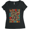 harry potter when in doubt go to the library Women's Triblend Scoop T-shirt