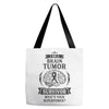 I am a Brain Tumor Survivor - What's Your Superpower? Tote Bags