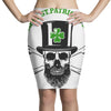 happy saint patrick day skull Pencil Skirts