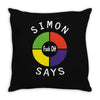 simon says funny Throw Pillow