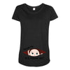 October Peeking Out Baby Boy Maternity Scoop Neck T-shirt