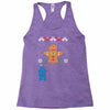cookie monster gingerbread man ugly christmas sweater Racerback Tank