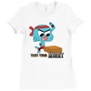 gumball test your might Ladies Fitted T-Shirt