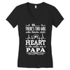 So... There's This Girl Who Kinda Stole My Heart Papa Women's V-Neck T-Shirt