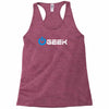 geek' (power on button) Racerback Tank