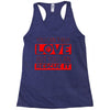 you cant buy love but you can rescue it Racerback Tank