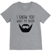 i know you want my beard V-Neck Tee